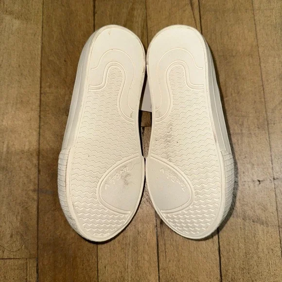 Zara Sneakers Toddler Size‎ 9.5 Off White Low Top Side Zipper Comfort Lace Up - Picture 8 of 8